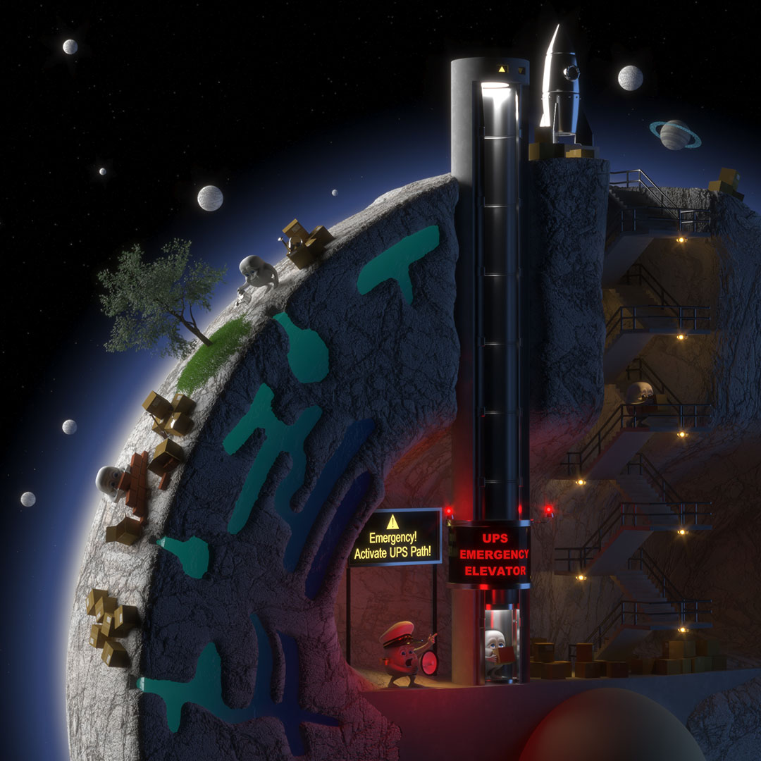 CGI Illustration GRASP55, UPS, for DemetriadesLab, Max Planck Institute