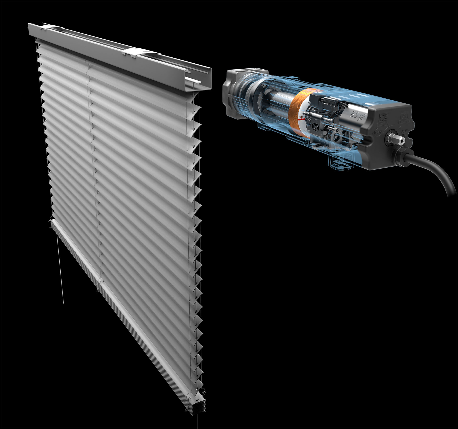 CGI Illustration elero Jalousiemotor